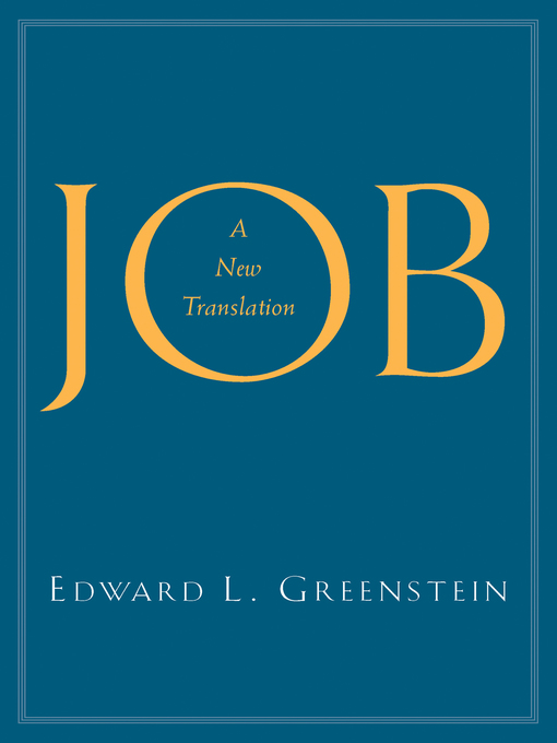 Title details for Job by Edward L. Greenstein - Available